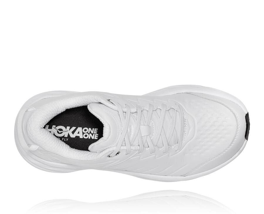 Hoka One One Tenisky Panske Biele - Bondi Sr - 50769-FLRU